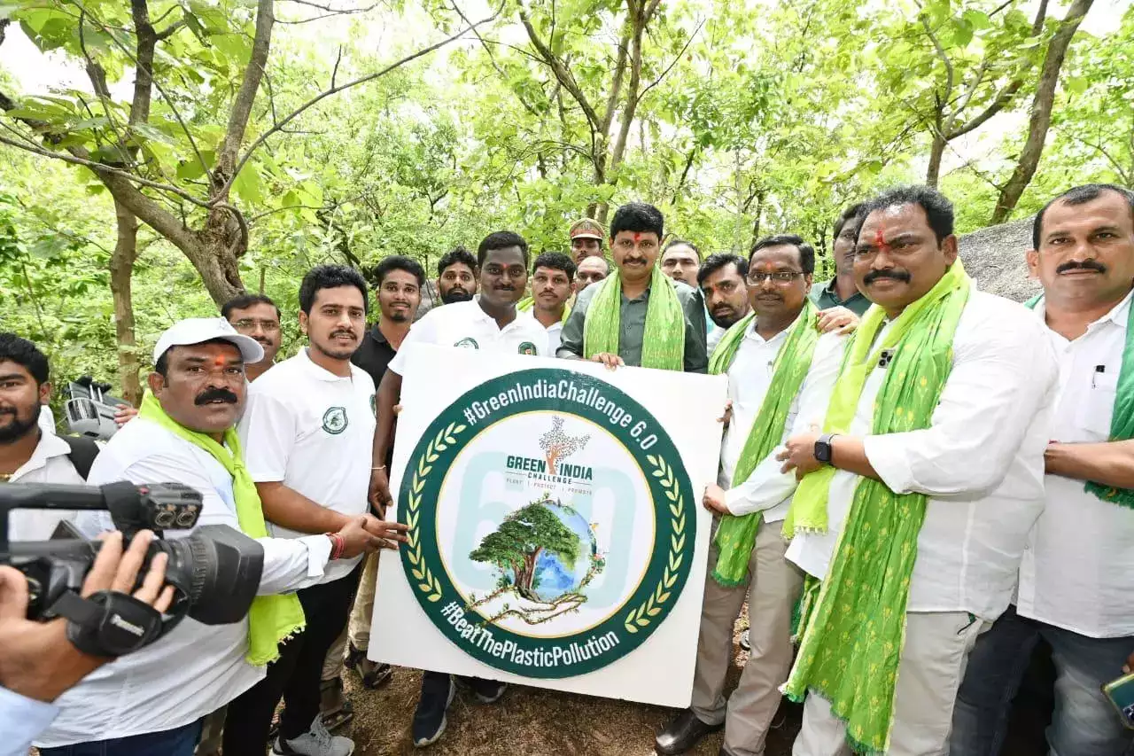 Green India Challenge begins its sixth phase from Telangana’s Kondagattu forest area